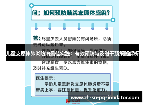 儿童支原体肺炎防治最佳实践：有效预防与及时干预策略解析