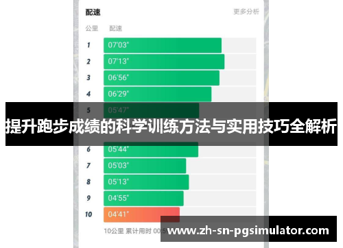 提升跑步成绩的科学训练方法与实用技巧全解析